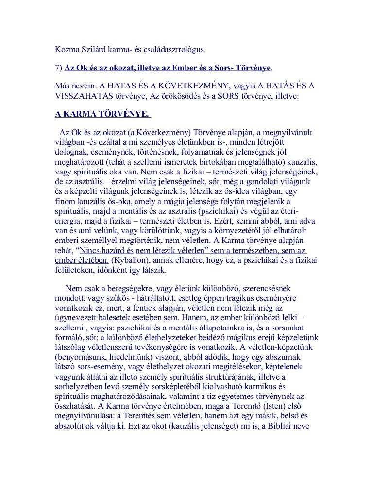 Rudolf Steiner - A Karma Megnyilvánulásai