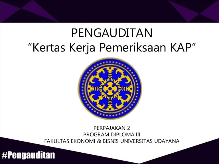 Kertas Kerja Pemeriksaan Kap