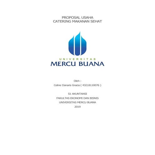 Proposal Bisnis Katering | Jasa Boga | Kuliner | Makanan | Snack ...