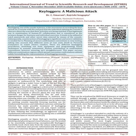 Keyloggers A Malicious Attack