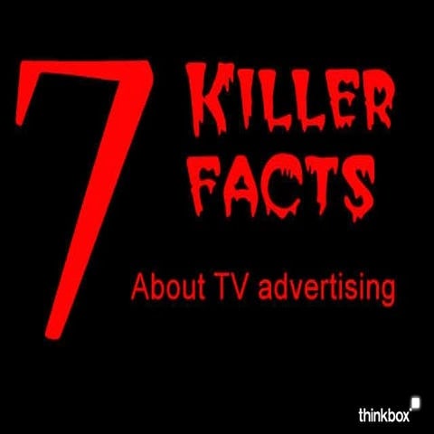 7 Killer Facts About Tv Advertising
