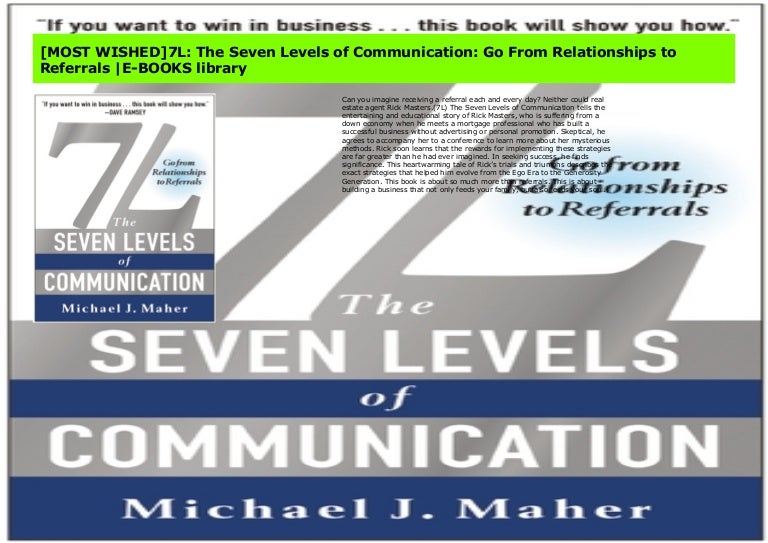 Most Wished 7l The Seven Levels Of Communication Go From Relations Most Wished 7l The Seven Levels Of Communication Go From Relations