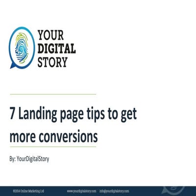 7 landing page tips to get more conversions