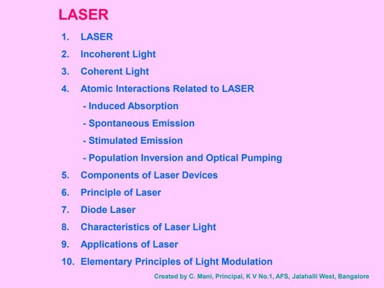 Laser notes pdf | PDF