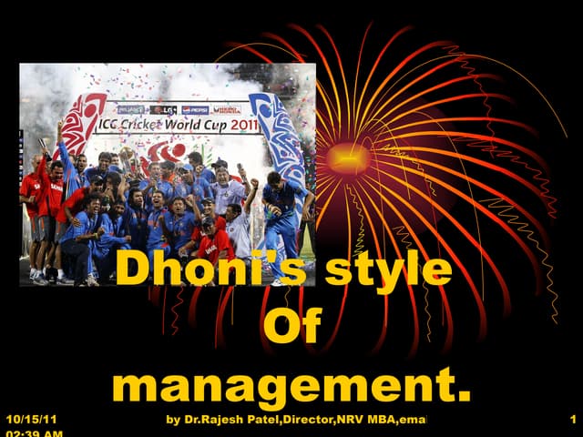 7 leadership lesson of from m.s.dhoni's captancy
