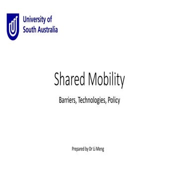 Li Meng - Shared mobility