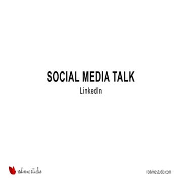 Social Media Talk: LinkedIn