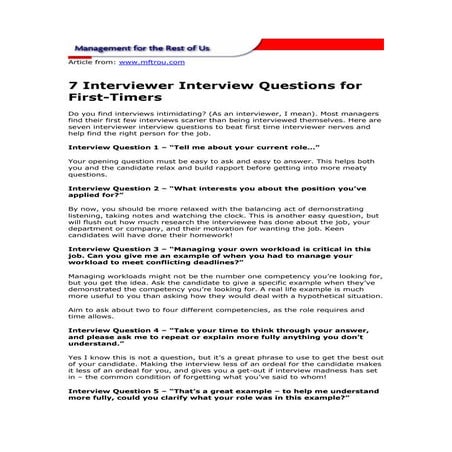7 main interview_questions | PDF | Internet for Beginners | Internet