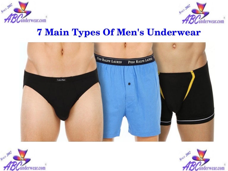 7 main types of men's underwear