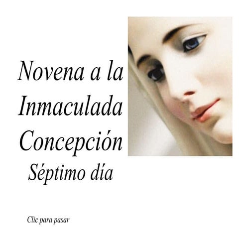 7mo día novena a la inmaculada concepción