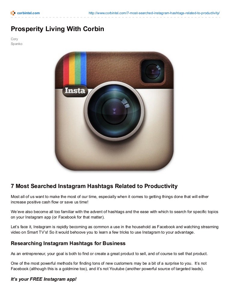 7 most searched instagram hashtags related to productivity