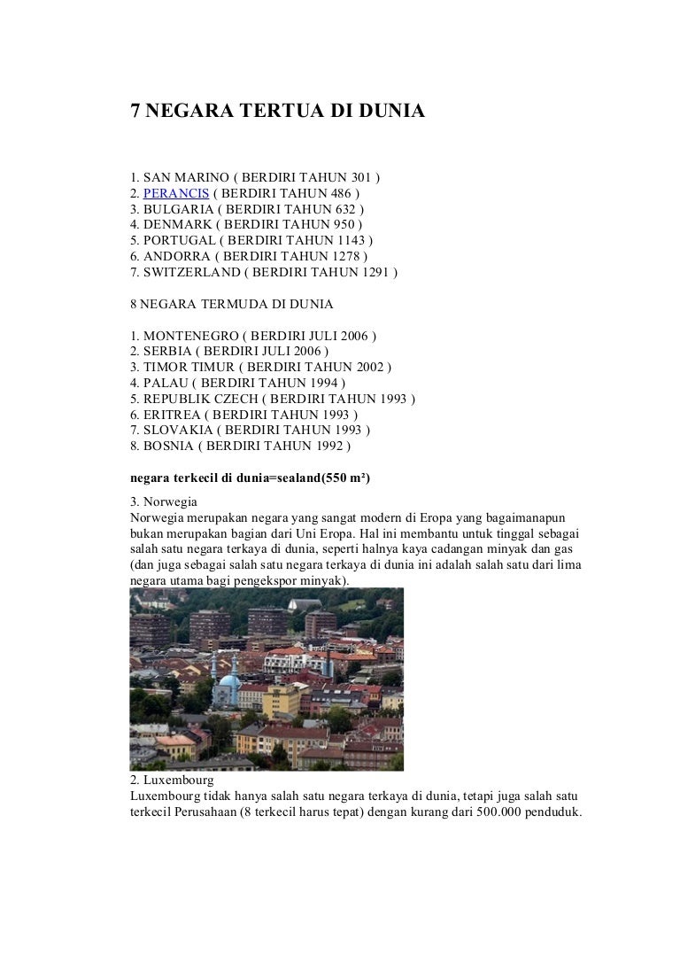 7 Negara Tertua Di