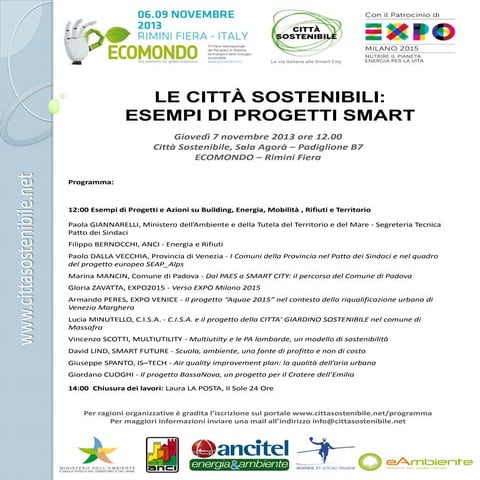 Le città sostenibili: esempi di progetti Smart 