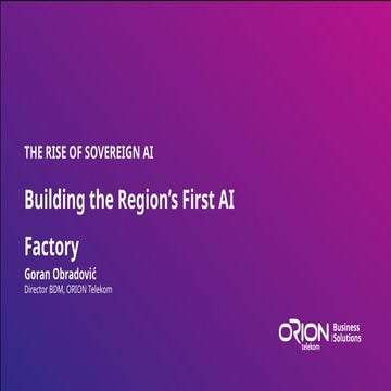 [DSC Europe 25] Goran Obradovic - The Rise of Sovereign AI: Building the Regi...
