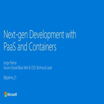 7_OPEN17_Azure_Next-gen Development with PaaS & Containers