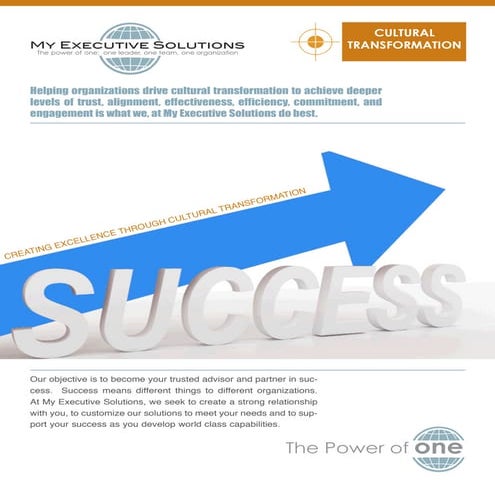 Organizational Transformation Onepager