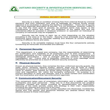 Overall Security Services