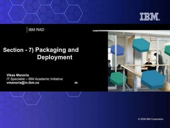 7) packaging and deployment