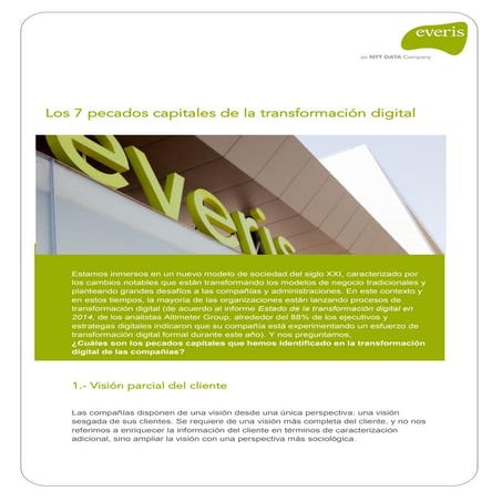 7 pecados capitales de la transformación digital