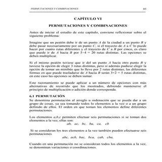 7 permutaciones combinaciones