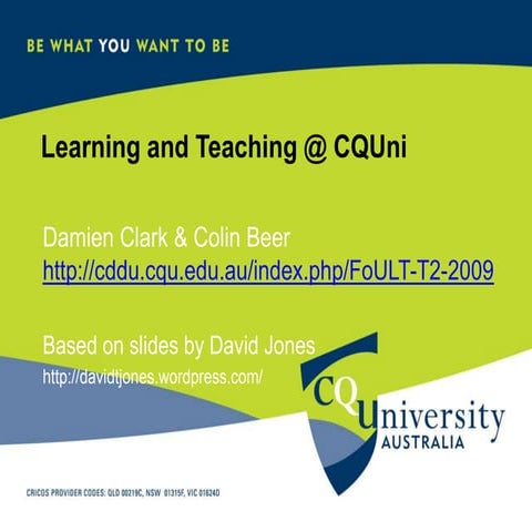FoULT:  Learning & Teaching @ CQUni