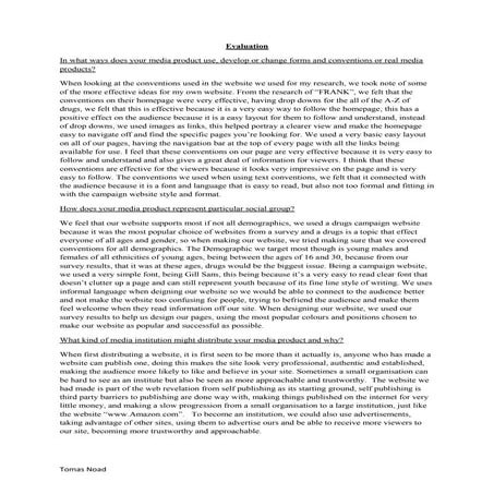 7 piont evaluation for website