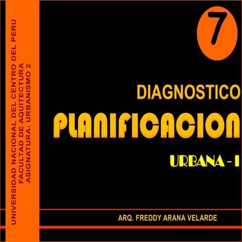7 planificación urbana  diagnóstico