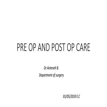 7 pre op and post op care 1