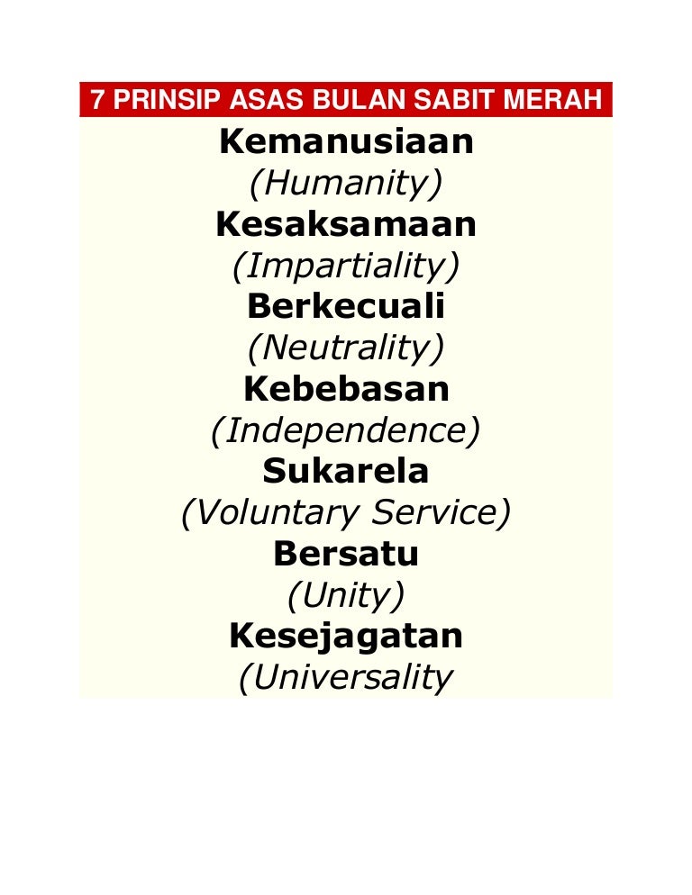 7 prinsip asas