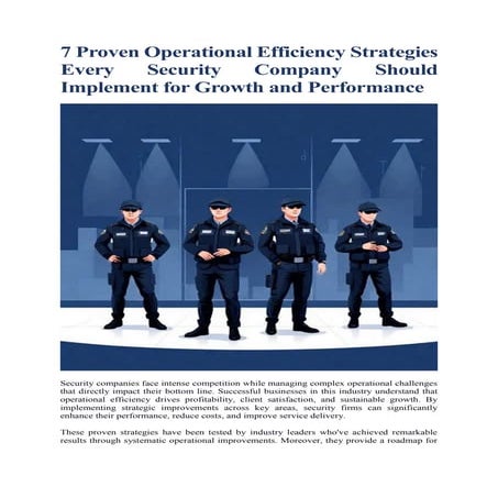 7 Proven Operational Efficiency Strategies Every Security Company ...