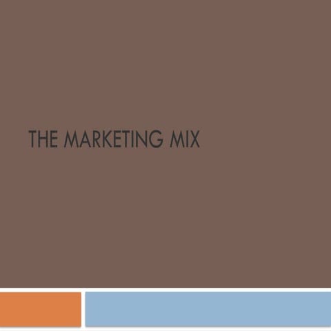 7 Ps - marketing mix - the basics and explanation | PPTX