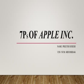 7p s of apple inc