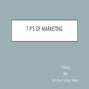 7ps of marketing ppt | PPTX