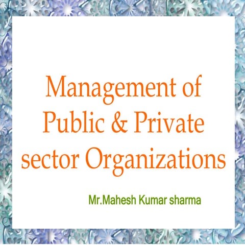 7 pvt and public sector