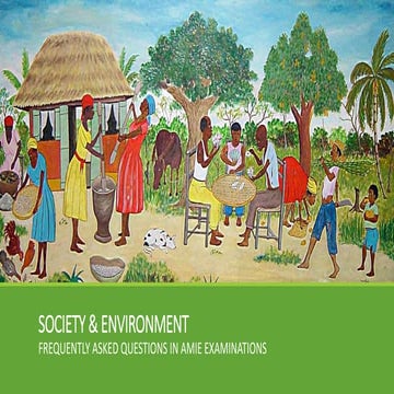 Society and Environment: 
