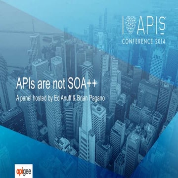 APIs  are not SOA++