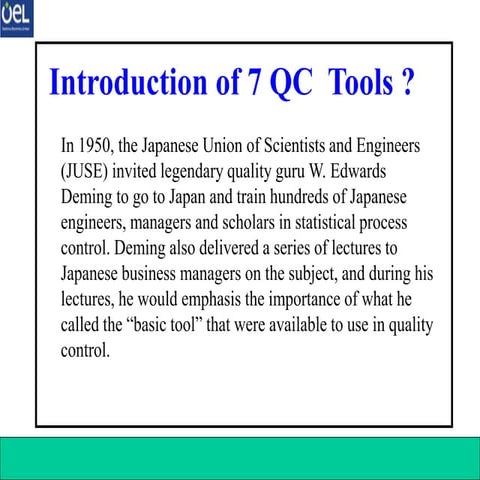 7 QC TOOLS training for Quality Engineers .ppt
