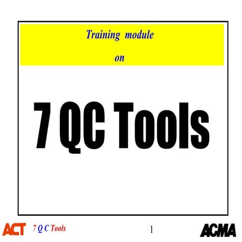7 qc tools training material[1] | PPT | Science