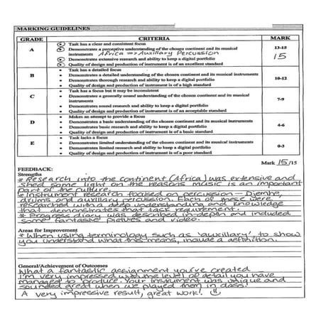 7R Assignments Moderation