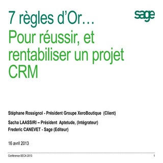 7 regles d'or pour réussir et renta...