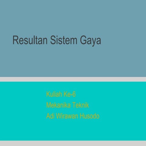 [7] resultan sistem gaya