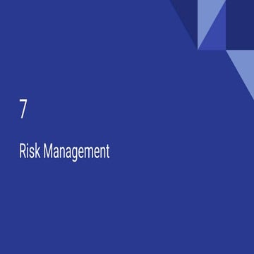 Comprehensive Guide to Project Risk Management Processes and Planning | PDF