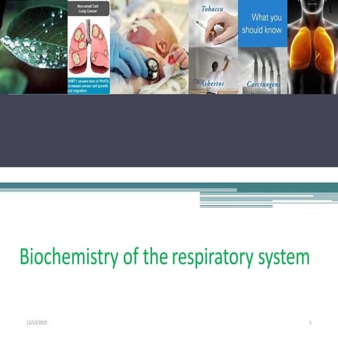 biochemistry of respiratory system