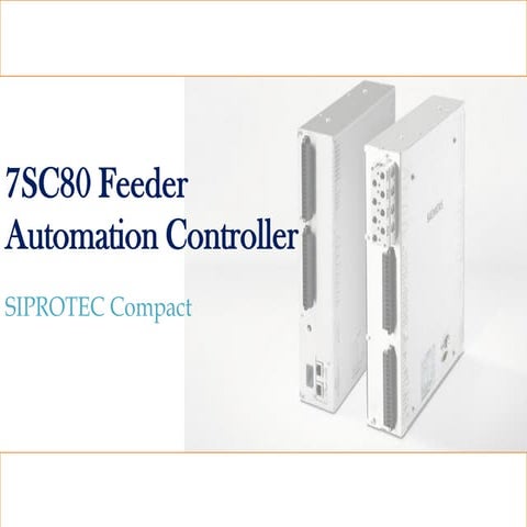 7SC80 Feeder Automation Controller