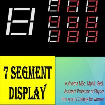 7 Segment Display | PPTX | Technology & Computing