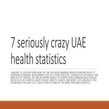 7 seriously crazy uae health statistics