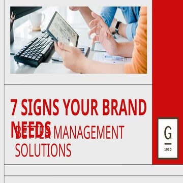 Top 7 Clues Your Brand Needs Stronger Management Tools | PPTX
