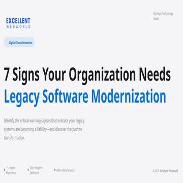 Legacy App Modernization: Transforming Outdated Systems into Future ...