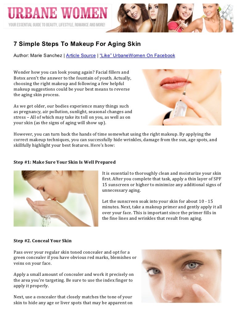 7 Simple Steps To Makeup For Aging Skin