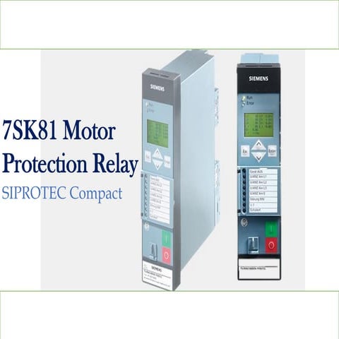 7SK81 Motor Protection Relay